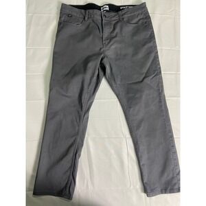 DKNY Stanton Slim Fit Men's Gray Casual Dress Pants Chinos W36 L29